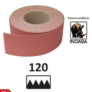 ROLLO PAPEL DE LIJA AUTOADHESIVO P120 - 70 MM x 25 METROS