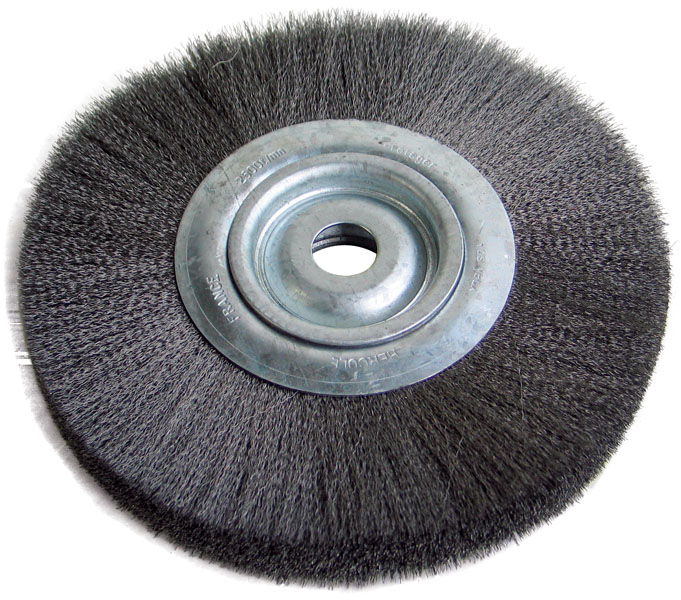 CEPILLO CIRCULAR DE ALAMBRE DE ACERO CORRUGADO 150 x 20 / 0,35 MM