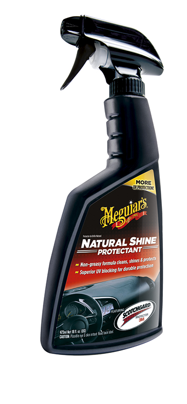 MEGUIAR'S - RENOVACIÓN PLÁSTICOS, VINILOS, GOMAS Y CAUCHO NATURAL SHINE SPRAY (G4116) 473 ML