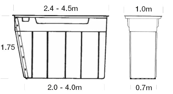 MECH-MATE - FOSO DE TALLER DP300 - 3 x 1 x 1,75 M