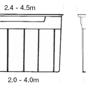MECH-MATE - FOSO DE TALLER DP420 - 4,2 x 1 x 1,75 M