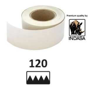 ROLLO PAPEL DE LIJA CON VELCRO P120 - 70 MM x 5 METROS