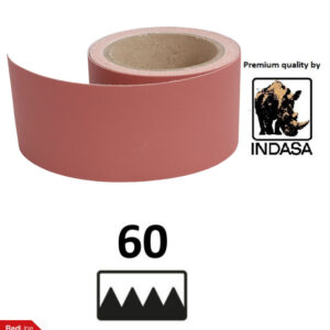 ROLLO PAPEL DE LIJA CON VELCRO P60 - 70 MM x 5 METROS