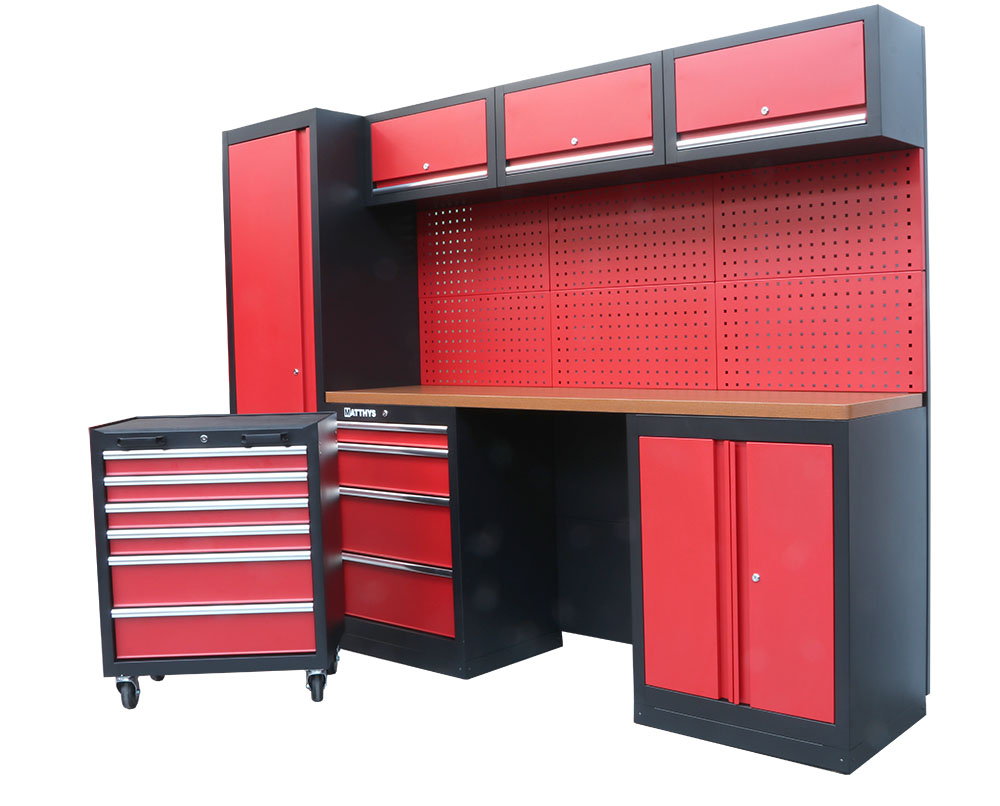 MOBILIARIO DE TALLER - ENCIMERA DE TRABAJO DE MDF - COMBI-03 - SERIE IMOLA - Afbeelding 3