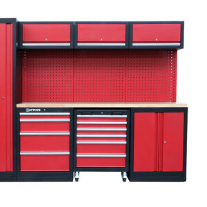 MOBILIARIO DE TALLER - ENCIMERA DE TRABAJO DE RUBBERWOOD EXTRA PROFUNDA - COMBI-03 - SERIE IMOLA