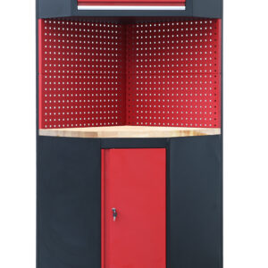 MÓDULO DE ESQUINA MUEBLE TALLER - ENCIMERA DE TRABAJO DE RUBBERWOOD -  SERIE IMOLA