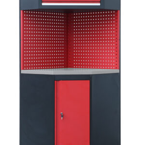 MÓDULO DE ESQUINA MUEBLE TALLER - ENCIMERA DE TRABAJO CON REVESTIMIENTO INOXIDABLE - SERIE IMOLA