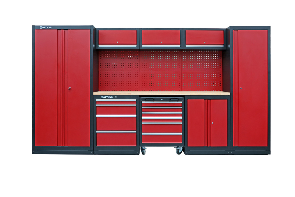 MOBILIARIO DE TALLER - ENCIMERA DE TRABAJO DE RUBBERWOOD - COMBI-3DD - SERIE IMOLA - Afbeelding 3