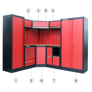 MOBILIARIO DE TALLER - ENCIMERA DE TRABAJO DE MDF - COMBI-4DD - SERIE IMOLA