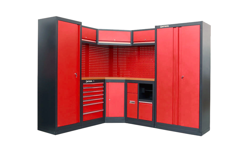 MOBILIARIO DE TALLER - ENCIMERA DE TRABAJO DE MDF - COMBI-4DD - SERIE IMOLA - Afbeelding 2