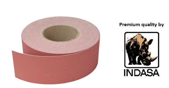 ROLLO PAPEL DE LIJA CON VELCRO P320 - 70 MM x 25 METROS