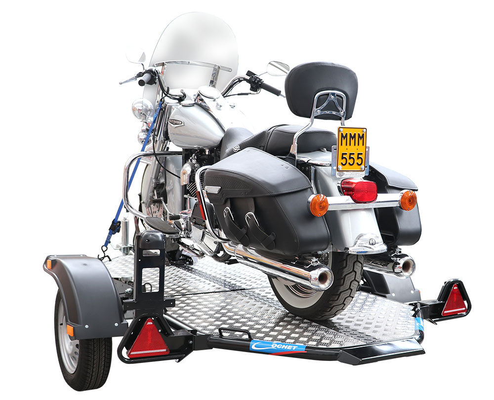 REMOLQUE PLEGABLE PARA MOTO NEGRO - CAPACIDAD 600 KG - Image 7