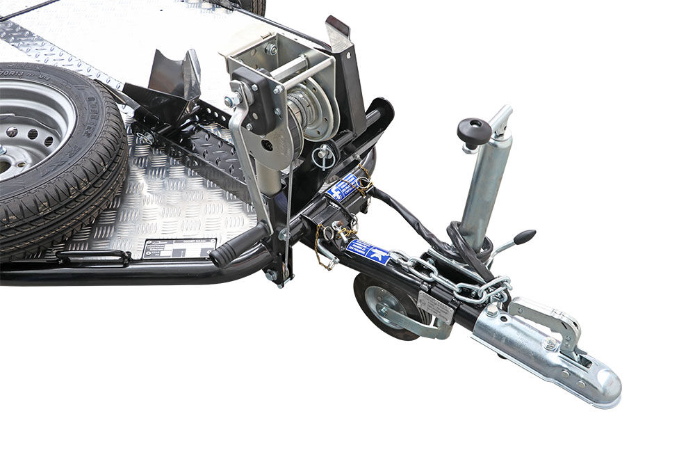 REMOLQUE PLEGABLE PARA MOTO NEGRO - CAPACIDAD 600 KG - Image 2