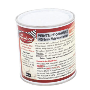 PINTURA GRANULADA GRANO FINO ROJO FERRARI SATINADO/MATE - 0,5 L (Peint 9120-Rouge Grain Fin)
