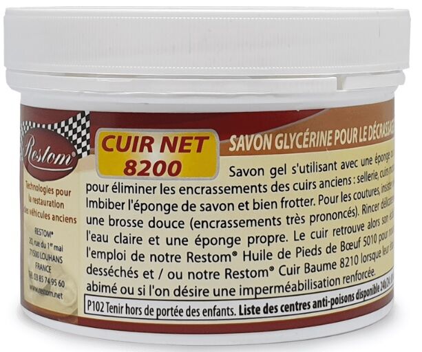 JABÓN GLICERINADO PARA CUERO 300 G (Cuir Net 8200)