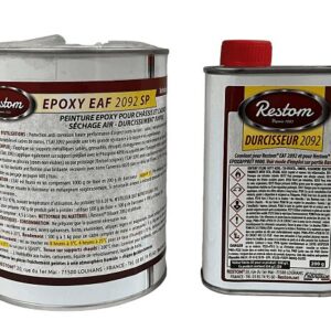 PINTURA EPOXI ANTICORROSIVA NEGRO SEMIBRILLANTE 1 L PISTOLA (EAF 2092-1L NOIR SAT kit pist)