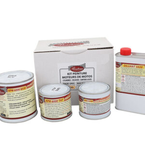 KIT DE PINTURA PARA EL MOTOR DE MOTOS - GRIS (KPM 6000 G-Kit)