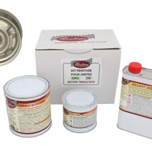 KIT DE PINTURA PARA LLANTAS Y TAPACUBOS ALUMINIO GRIS (Rimalu 8330 GRIS ALU)