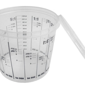VASO DE MEZCLA CON TAPA 1400 ML - JUEGO DE 5 PIEZAS