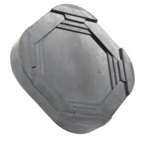 ALMOHADILLA DE GOMA CUADRADA PARA GATO CARRETILLA 135 MM X 135 MM X 30 MM