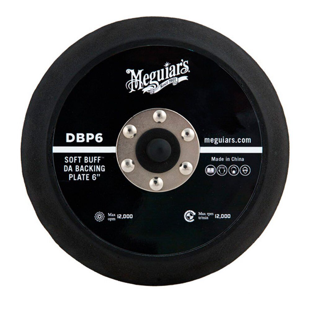 MEGUIAR'S - PLATO DE SOPORTE 6” PARA PULIDORA ORBITAL Y DOBLE ACCIÓN (DBP6)