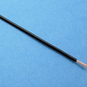 CABLE DE PVC DE PARED FINA, 16/0.20, (Ø 1,6 MM/0,5 MM²) NEGRO (PRECIO POR METRO)