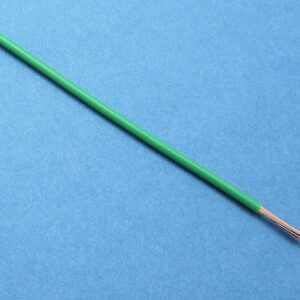CABLE DE PVC DE PARED FINA, 16/0.20, (Ø 1,6 MM/0,5 MM²) VERDE (PRECIO POR METRO)