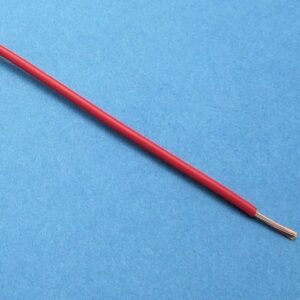 CABLE DE PVC DE PARED FINA, 16/0.20, (Ø 1,6 MM/0,5 MM²) ROJO (PRECIO POR METRO)