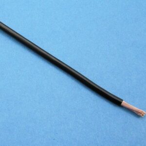CABLE DE PVC DE PARED FINA (Ø 2,7 MM/1.5 MM²) NEGRO (PRECIO POR METRO)