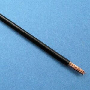 CABLE DE PVC DE PARED FINA, 44/0.30, (Ø 3 MM/2,5 MM²) NEGRO (PRECIO POR METRO)