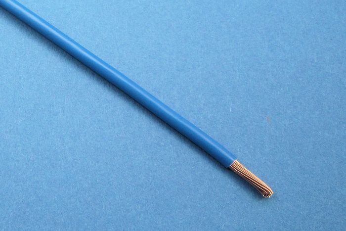 CABLE DE PVC DE PARED FINA, 44/0.30, (Ø 3 MM/2,5 MM²) AZUL (PRECIO POR METRO)
