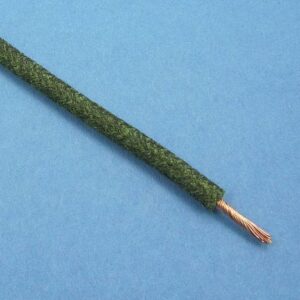 CABLE TRENZADO, 28/0.30, (2 MM²) (Ø 4,2 MM) VERDE/NEGRO (PRECIO POR METRO)