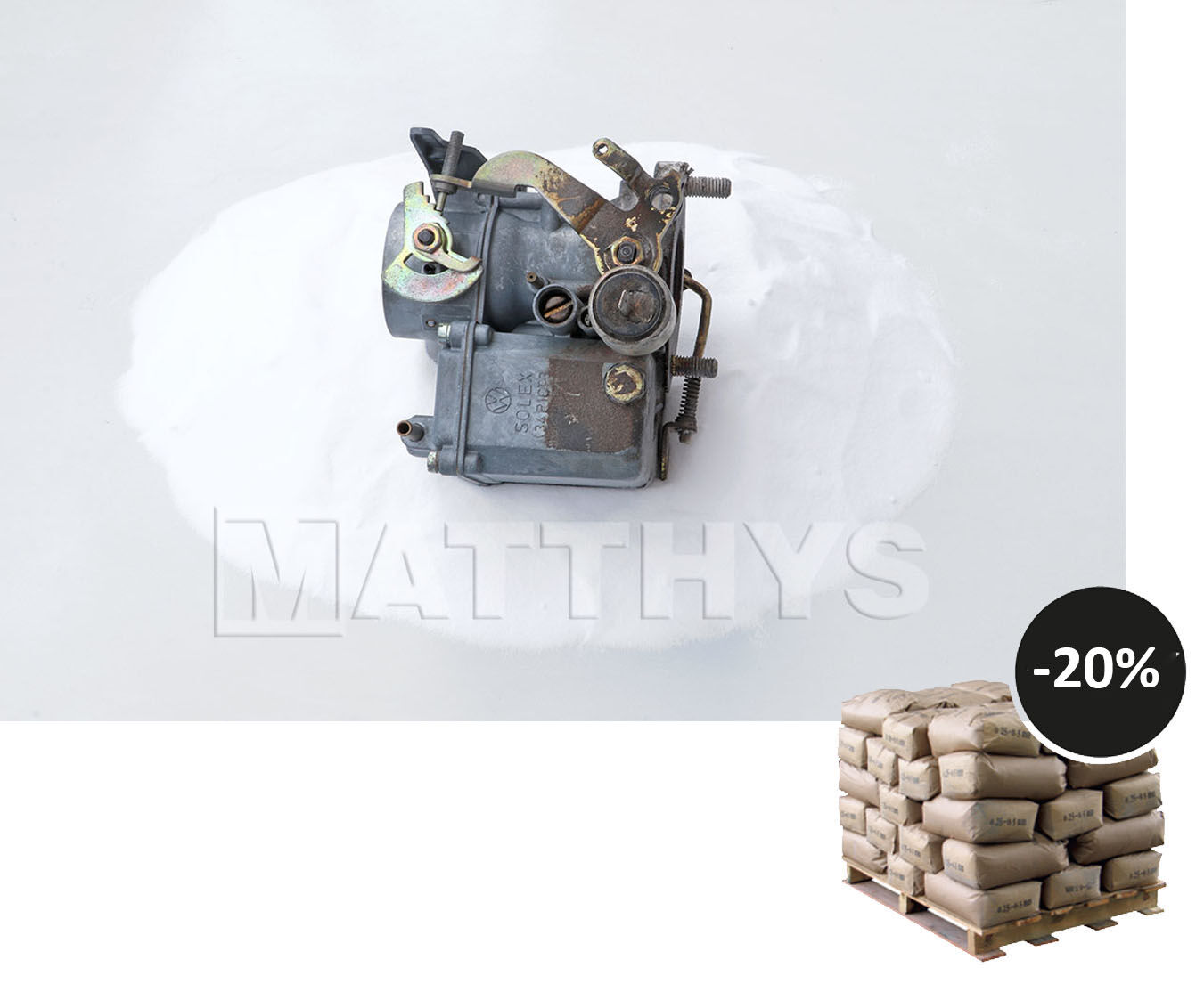 ABRASIVO BICARBONATO DE SODIO SODA 0,30 - 0,50 MM PALLET 1000 KG