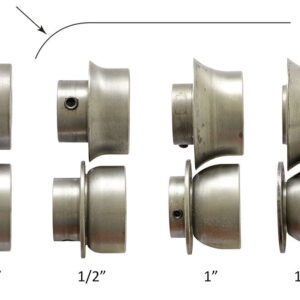 JUEGO DE RODILLOS OPCIONALES - ROUND-OVER ROLL - PARA BORDONADORA BISELADORA