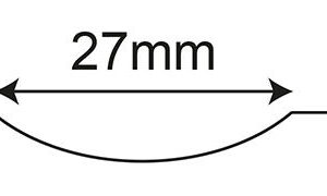 PAR DE RODILLOS OPCIONALES PARA BORDONADORA BISELADORA 27 MM