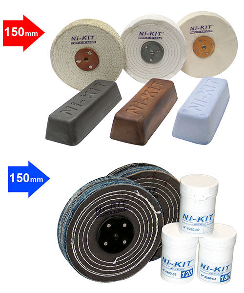 KIT DE PULIDO Y ABRASIVO Ø150 MM (8150-KA + 8150-KP)