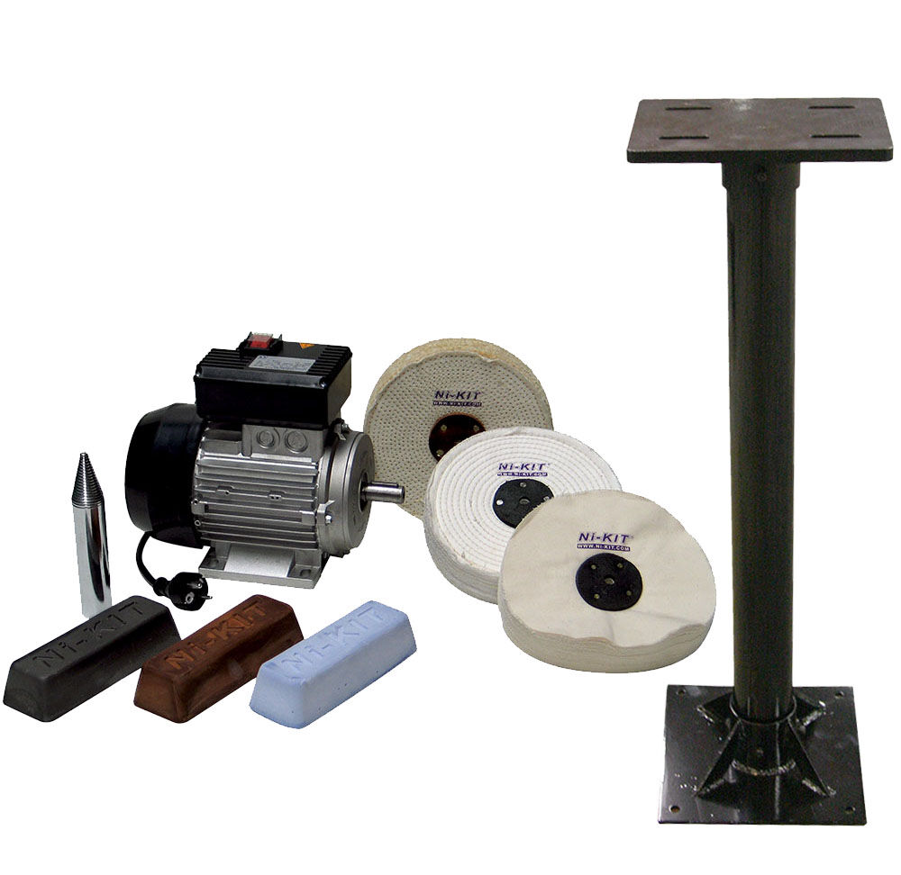MOTOR ELÉCTRICO CON KIT DE PULIDO Y COLUMNA