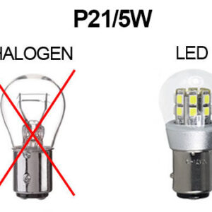 BOMBILLA LED P21/5W BAY15D 6 A 12V, LUZ DE ESTACIONAMIENTO/LUZ DE POSICIÓN - BLANCO CÁLIDO