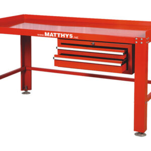 MESA DE TRABAJO CON 2 CAJONES A152 x P76 x A86 CM