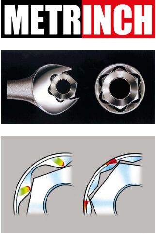 METRINCH JUEGO DE 59 HERRAMIENTAS COMBINADAS 1/4” & 3/8” (MET-0559) - Image 2