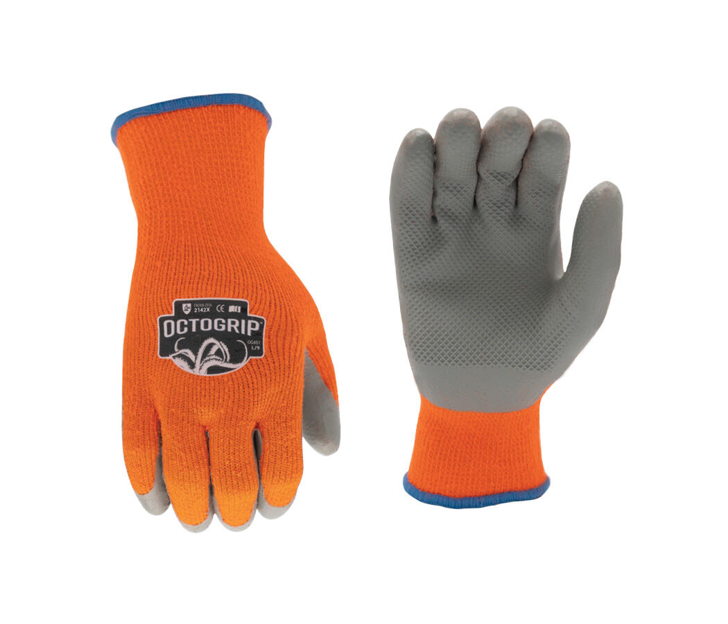 GUANTES ECO-LATEX “COLD WEATHER” EXTRA LARGE (NARANJA)