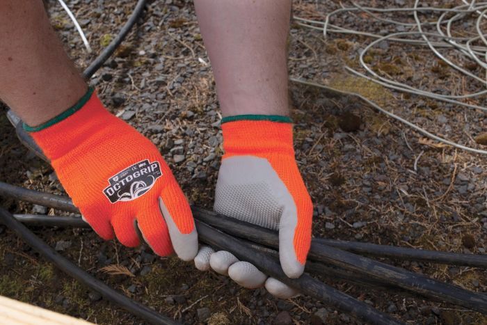 GUANTES ECO-LATEX “COLD WEATHER” EXTRA LARGE (NARANJA) - Image 2