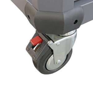 CARRO DE TALLER MOBILE: 7 CAJONES + PUERTA DOBLE LATERAL + 3 CAJONES - PINTURA EPOXI GRANULADA - CON TIRADORES DE ALU