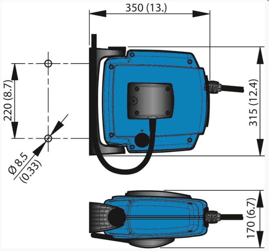 ENROLLADOR DE CABLE C20 12 METROS 3x1,5mm², 230V-10A - Image 2
