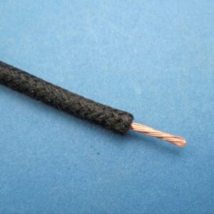 CABLE TRENZADO, 14/0.30, (1 MM²) (Ø 3,7 MM) NEGRO (PRECIO POR METRO)