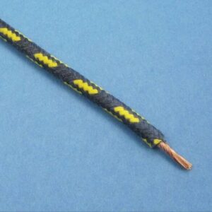 CABLE TRENZADO, 28/0.30, (2 MM²) (Ø 4,2 MM) AZUL/AMARILLO (PRECIO POR METRO)