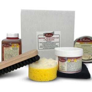 KIT MANTENIMIENTO CUERO NEGRO CON CEPILLOS
