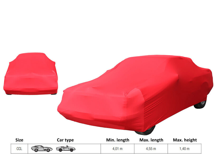 FUNDA DE COCHE DE LUJO CCL ROJA (L = 4,01 - 4,55m/A máx. = 1,4m)