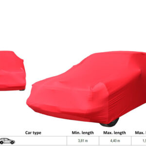 FUNDA DE COCHE DE LUJO HBL ROJA (L = 3,81 - 4,4m/A máx. = 1,55m)