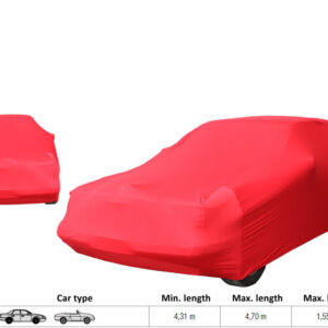 FUNDA DE COCHE DE LUJO SDXS ROJA (L = 4,31 - 4,7m/A máx. = 1,55m)